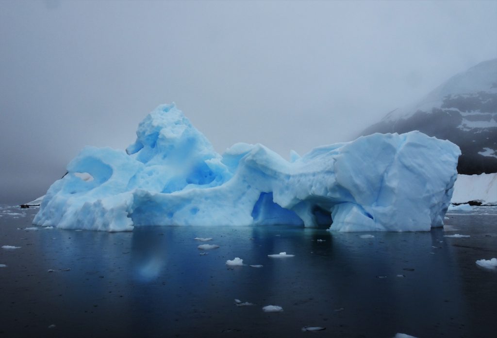 Beautiful blue iceberg