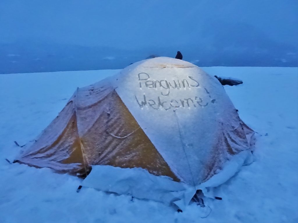 A little decoration on our tent