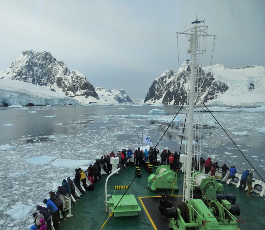 Navigating the narrow Lemaire Channel