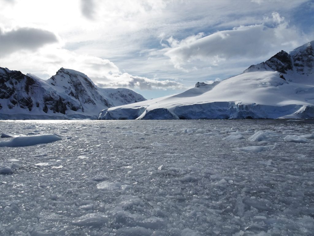 Zodiac cruise through the ice