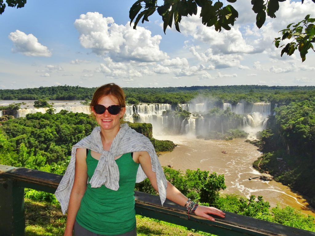 The falls from Brazil, amazing panoramic views and a sunny day