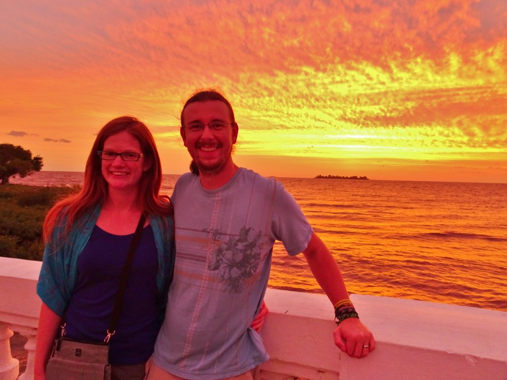 Watching the sunset at Colonia