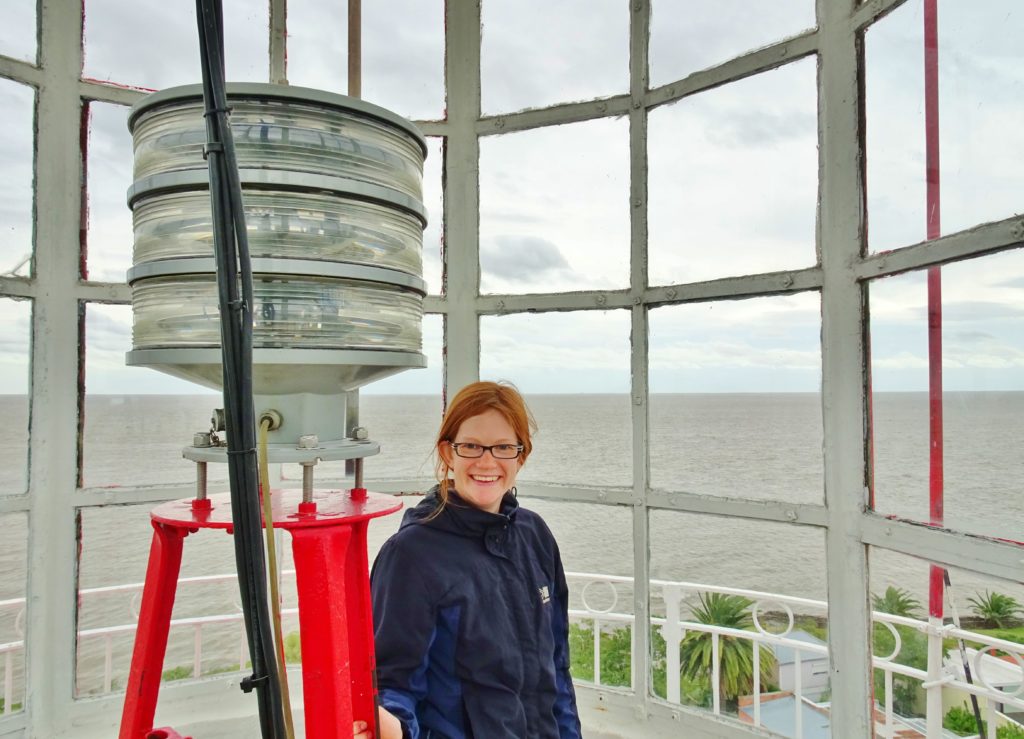 Alex in the lighthouse in Colonia