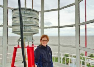 Alex in the lighthouse in Colonia