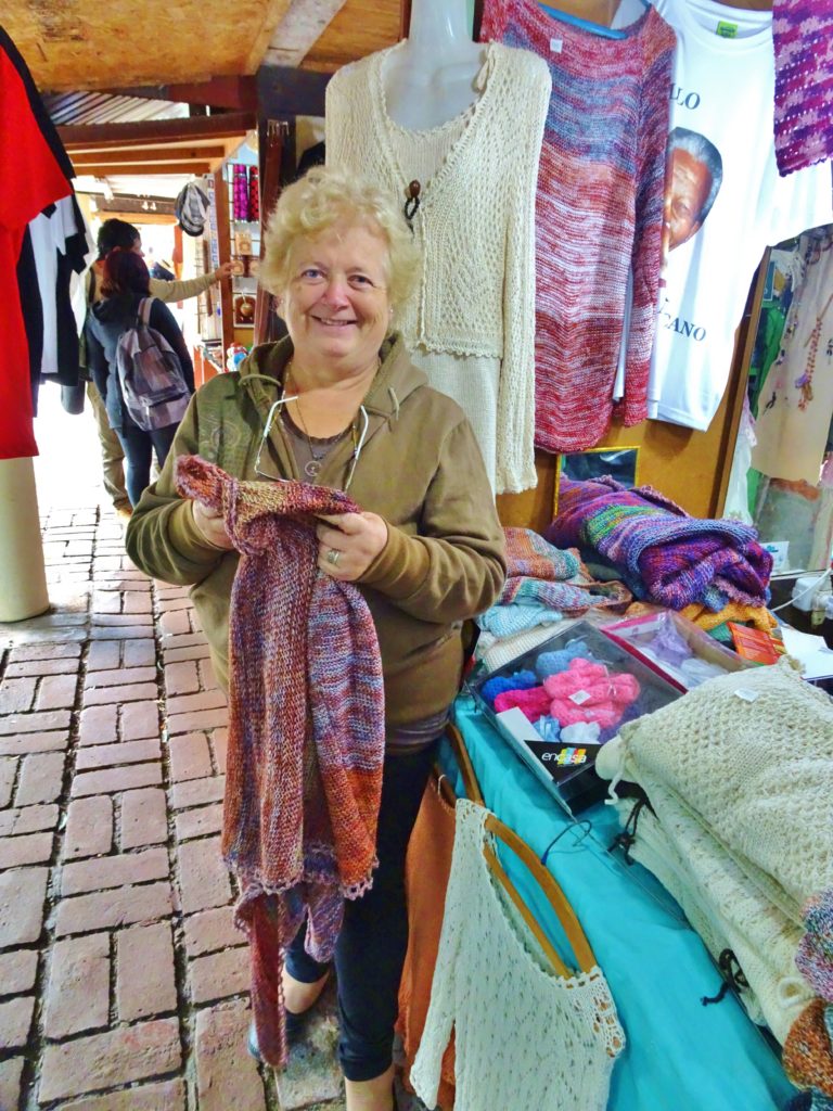Buying presents at the market