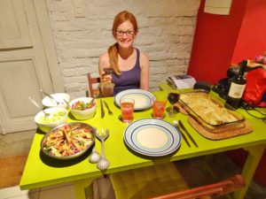 Mexican night in our Airbnb apartment