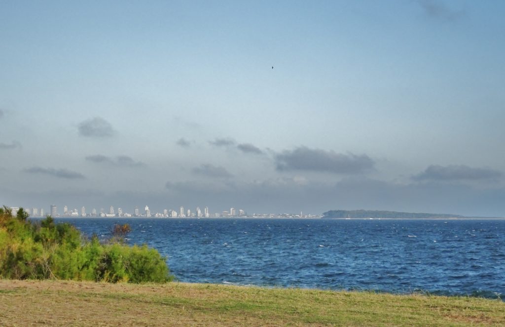 Punte del Este in the distance