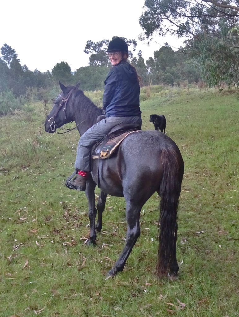 Alex riding the fiesty Patricia