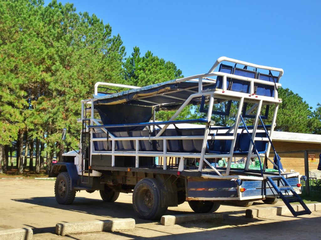 The overland vehicle transporting us to Cabo Polonia