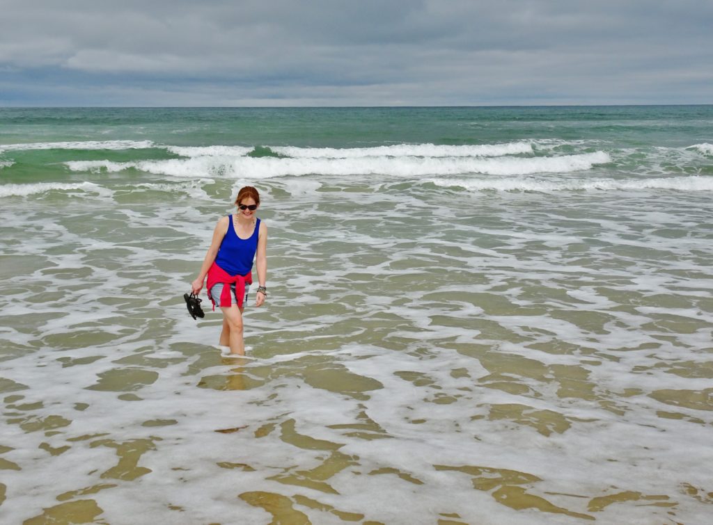Paddling in the Atlantic