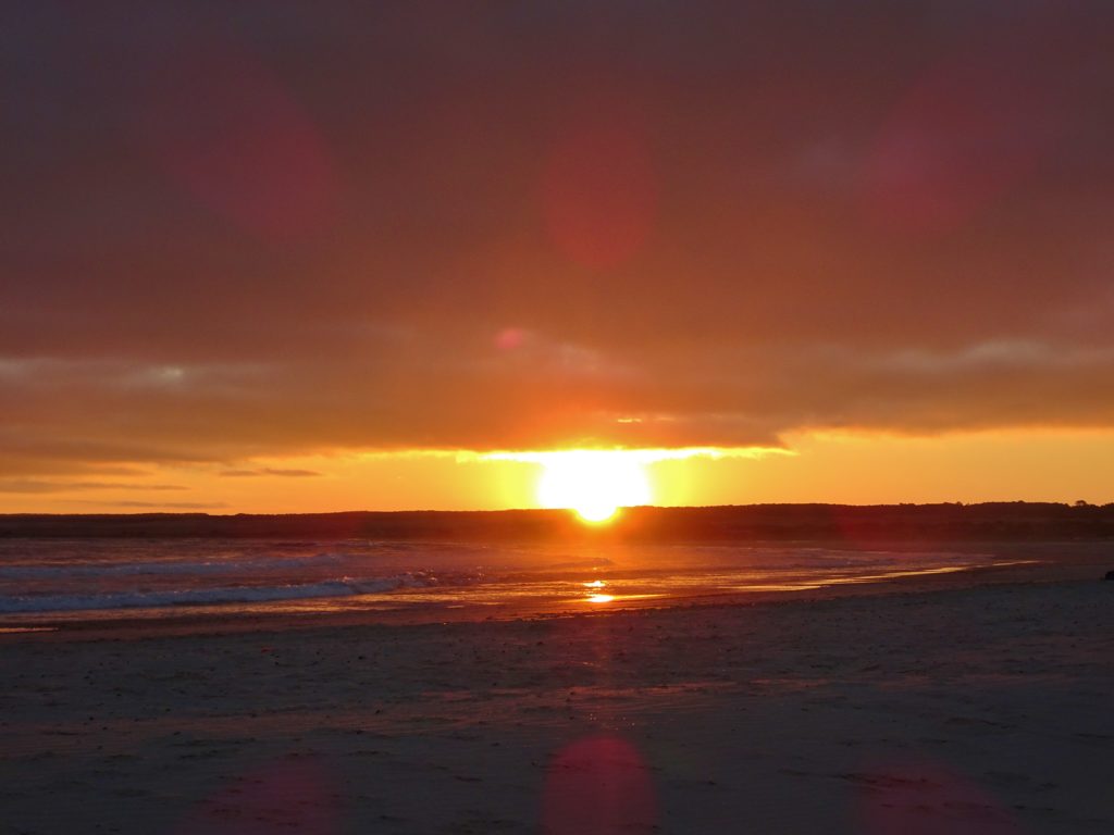 Sunset over the dunes